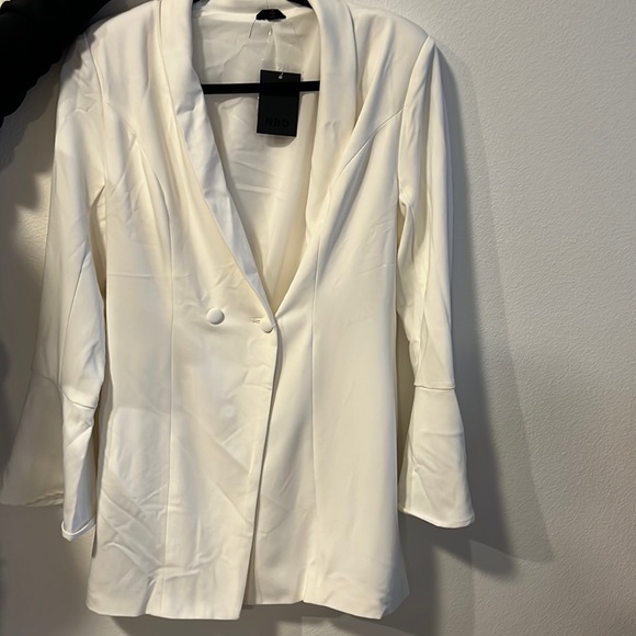 White Blazer Dress - Picture 1 of 4